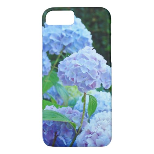 iPhone 7 case floral cell phone covers Blue Hydran