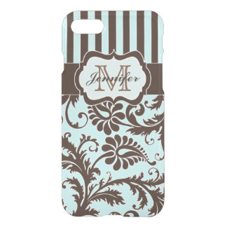 iPhone 7 Case | Monogrammed Blue, Brown, White
