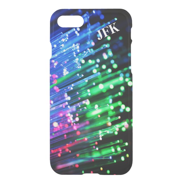 iPhone 7 Case | Monogrammed Fiber Optics (Back)