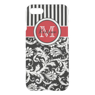 iPhone 7 Case | Monogrammed Red, Black, White