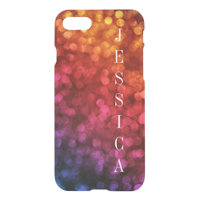 iPhone 7 Case | Personalized Bokeh Lights (Back)