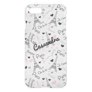 iPhone 7 Case   Personalized Paris, Eiffel Tower