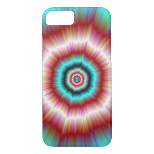 iPhone 7 Case  Red and Blue Exploding Doughnut