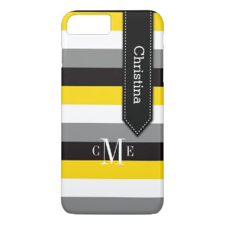 iPhone 7 Case | Stripes | Yellow, Gray, Black