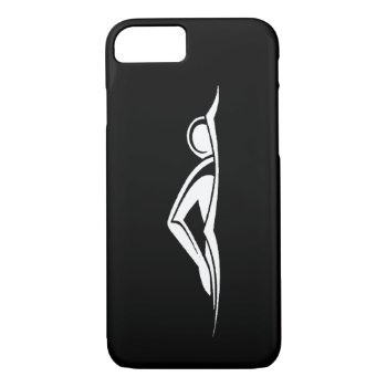 Iphone 7 Case Swim Logo Black by sportsdesign at Zazzle