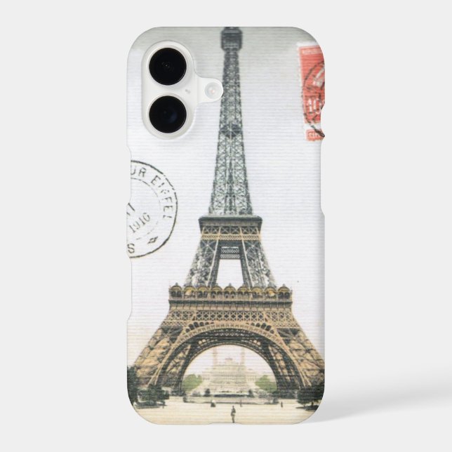 iPhone 7 case- Vintage Eiffel Tower Case (Back)