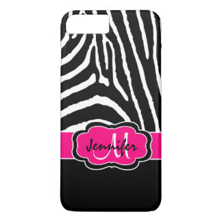 iPhone 7 Case | Zebra Stripes | Fuchsia