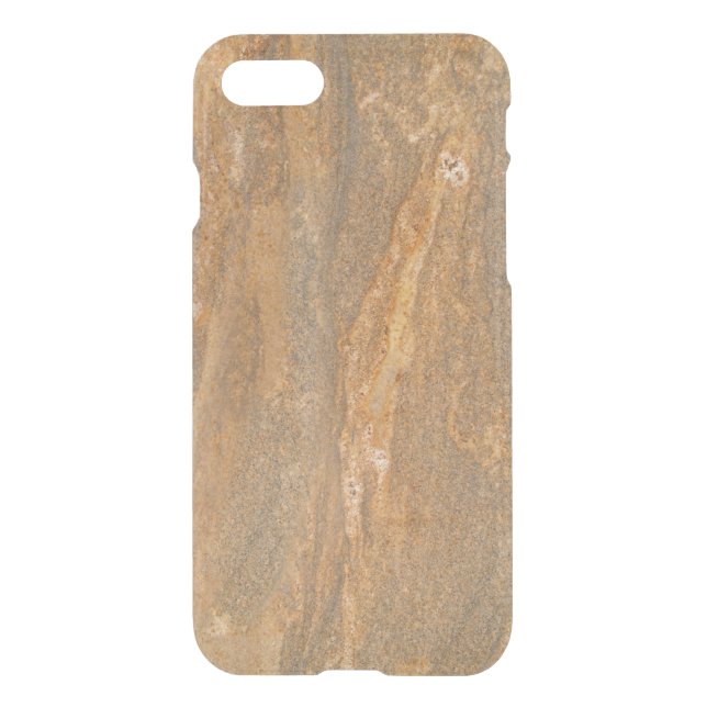 iPhone 7 Clearly Deflector Case Abstract Brwn Marb (Back)
