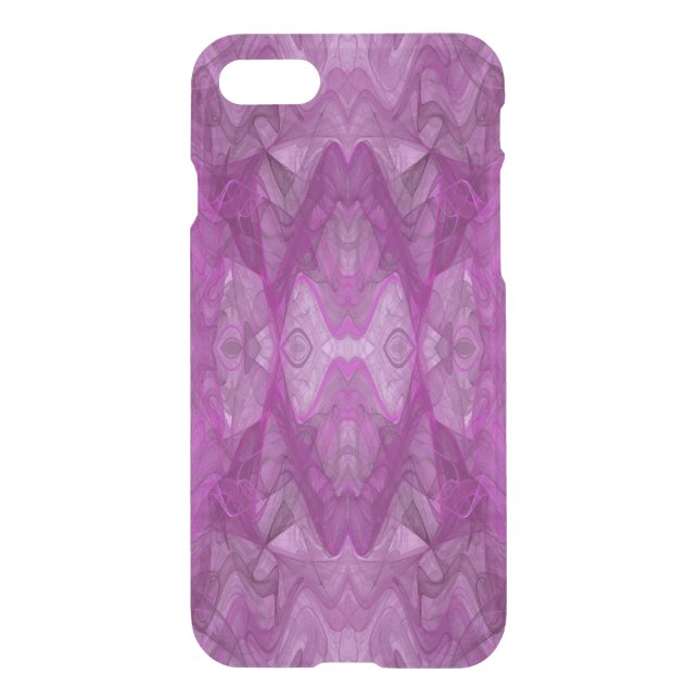 iPhone 7 Clearly Deflector Case Abstract Fractal (Back)