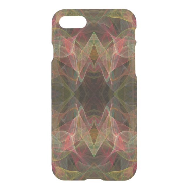 iPhone 7 Clearly Deflector Case Abstract Fractal (Back)
