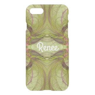 iPhone 7 Clearly Deflector Case Abstract Fractal