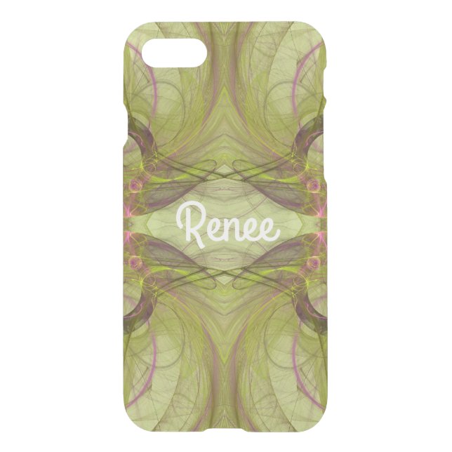iPhone 7 Clearly Deflector Case Abstract Fractal (Back)
