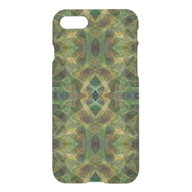 iPhone 7 Clearly Deflector Case Abstract Fractal (Back)