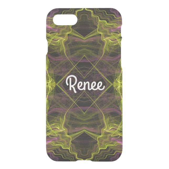 iPhone 7 Clearly Deflector Case Abstract Fractal (Back)