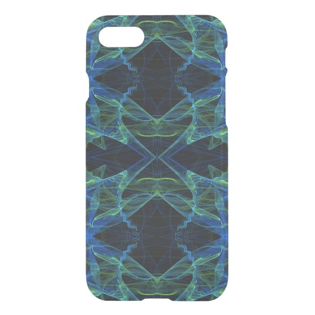 iPhone 7 Clearly Deflector Case Abstract Fractal (Back)