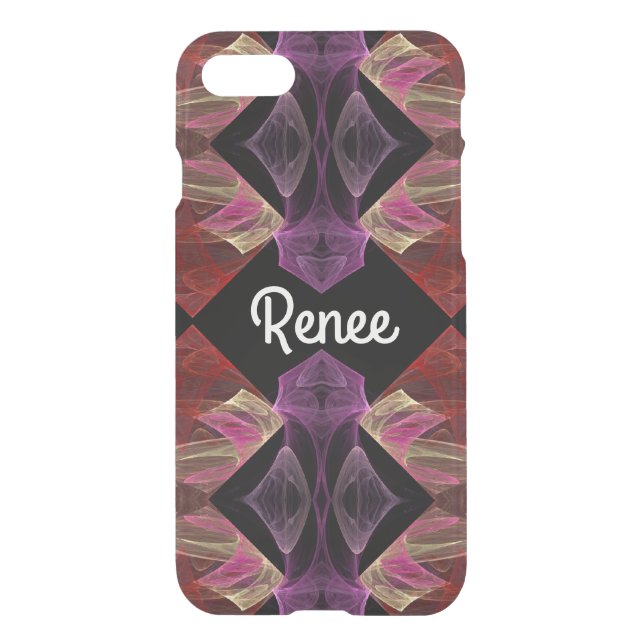 iPhone 7 Clearly Deflector Case Abstract Fractal (Back)