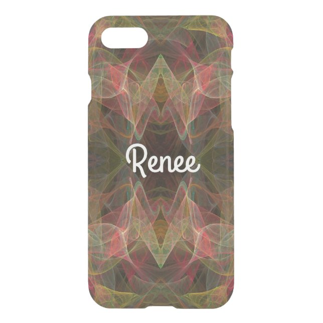 iPhone 7 Clearly Deflector Case Abstract Fractal (Back)