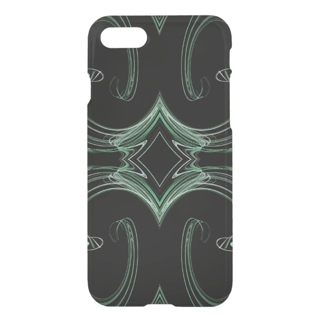 iPhone 7 Clearly Deflector Case Abstract Fractal (Back)