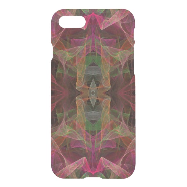 iPhone 7 Clearly Deflector Case Abstract Fractal (Back)