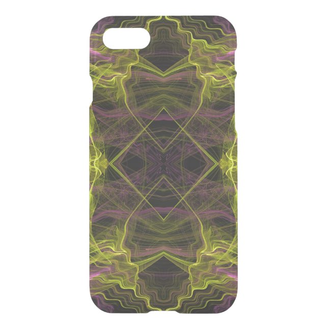 iPhone 7 Clearly Deflector Case Abstract Fractal (Back)