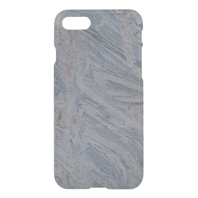 iPhone 7 Clearly Deflector Case Abstract Gray Marb (Back)