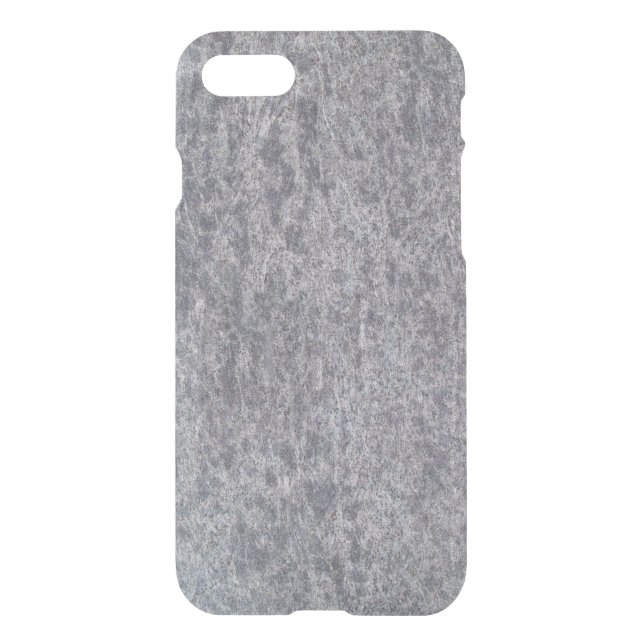 iPhone 7 Clearly Deflector Case Abstract Gray Marb (Back)