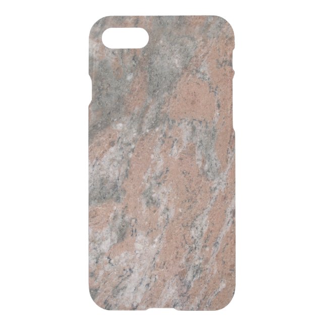 iPhone 7 Clearly Deflector Case Abstract Pink Marb (Back)