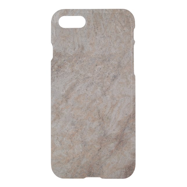 iPhone 7 Clearly Deflector Case Abstract Tan Marb (Back)