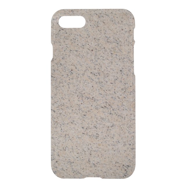 iPhone 7 Clearly Deflector Case Abstract Tan Marb (Back)