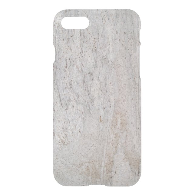 iPhone 7 Clearly Deflector Case Abstract Wht Marb (Back)