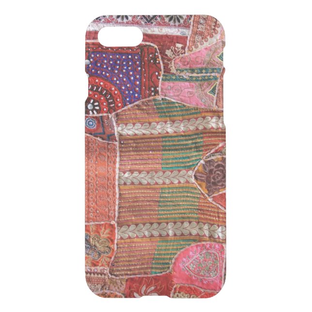iPhone 7 Clearly Deflector Case Crazy Quilt (Back)