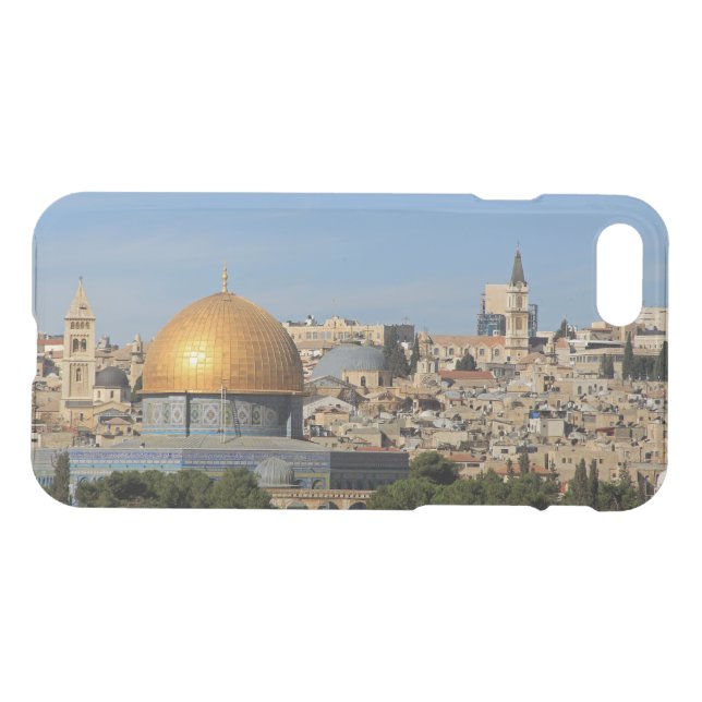 iPhone 7 Clearly Deflector Case Jerusalem Israel (Back Horizontal)