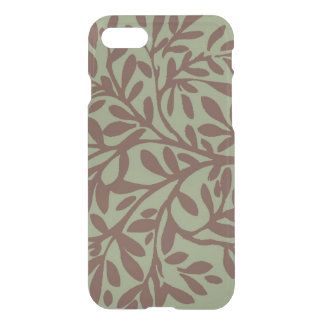 iPhone 7 Clearly Deflector Case Leafy Floral Green