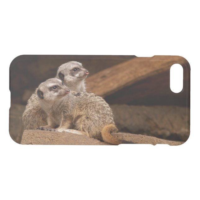 iPhone 7 Clearly Deflector Case Meerkat or Mongoos (Back Horizontal)