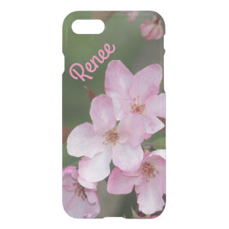 iPhone 7 Clearly Deflector Case  Pink Flowers