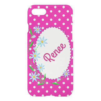 iPhone 7 Clearly Deflector Case Pink Gingham