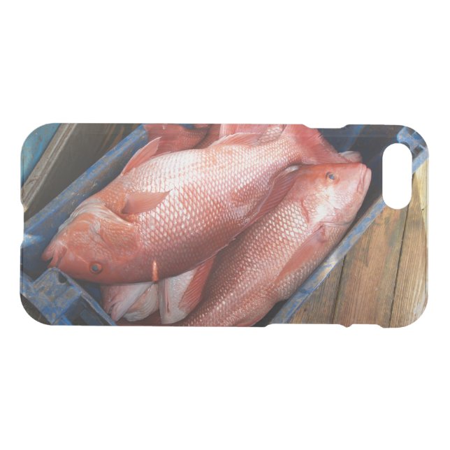 iPhone 7 Clearly Deflector Case Red Snapper (Back Horizontal)
