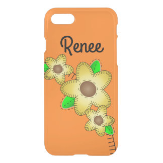 iPhone 7 Clearly Deflector Case Yellow Flowers