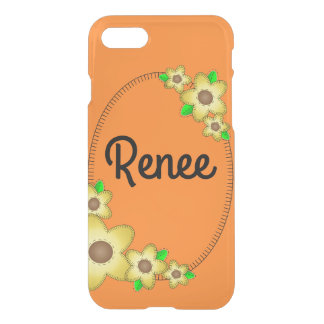 iPhone 7 Clearly Deflector Case Yellow Flowers