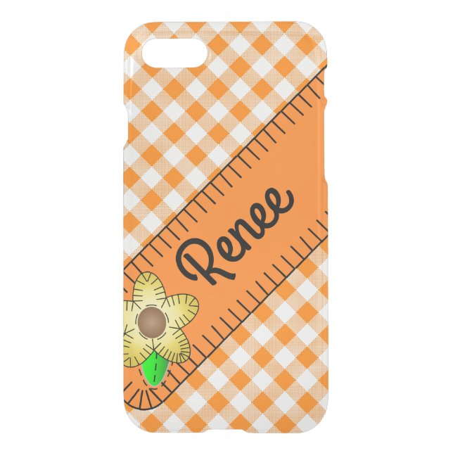 iPhone 7 Clearly Deflector Case Yellow Flowers (Back)
