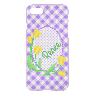 iPhone 7 Clearly Deflector Case  Yellow Tulips