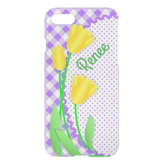 iPhone 7 Clearly Deflector Case Yellow Tulips