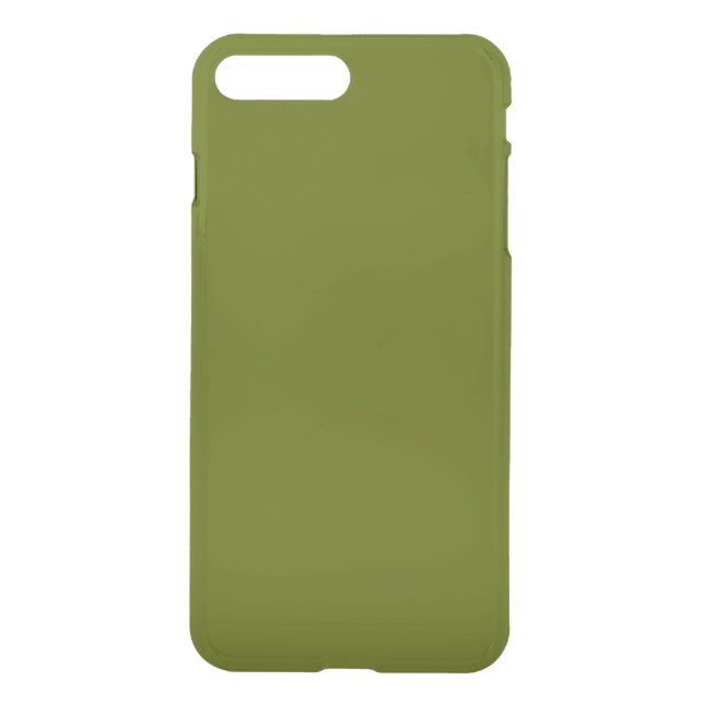 iPhone 7 Clearly Deflector Plus Case Olive Green (Back)