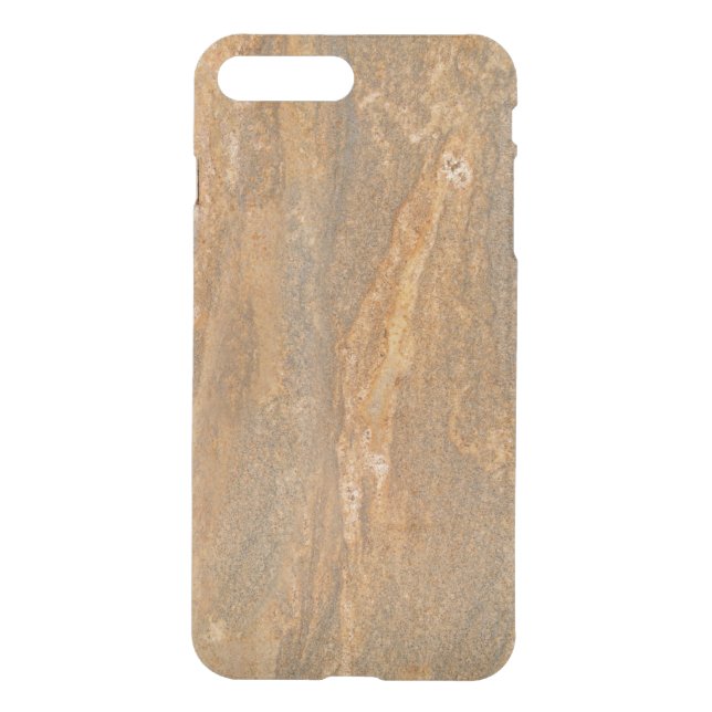 iPhone 7 Clearly Plus Deflector Case Brown Marbled (Back)