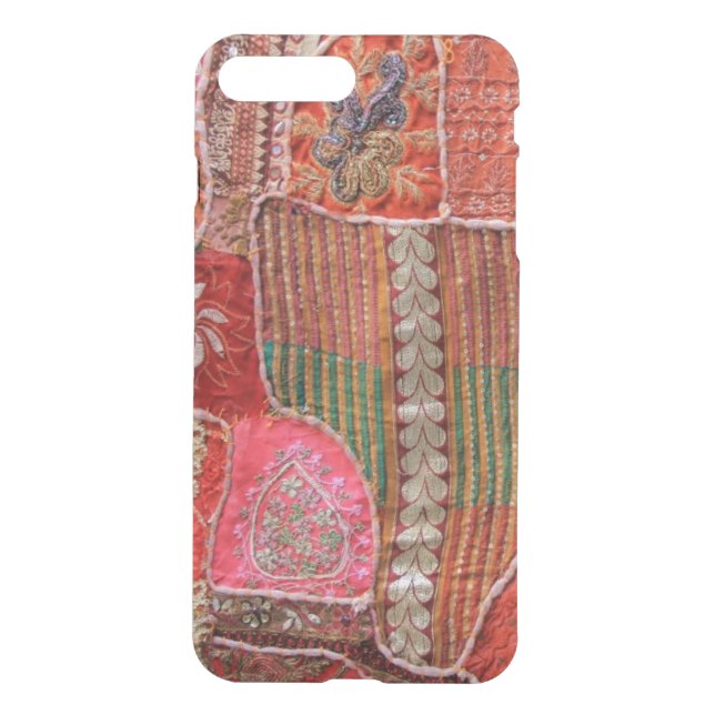 iPhone 7 Clearly Plus Deflector Case Crazy Quilt (Back)