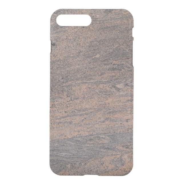 iPhone 7 Clearly Plus Deflector Case Gray Marbled (Back)