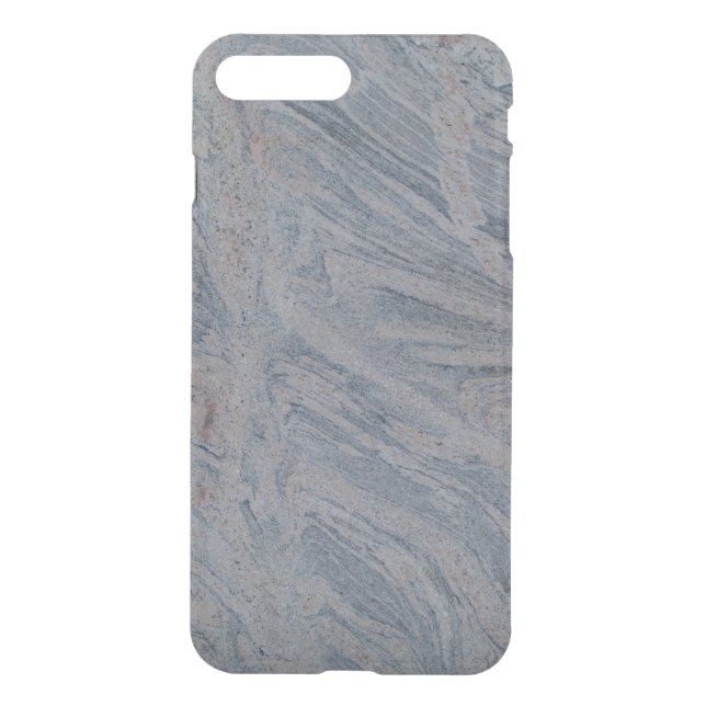 iPhone 7 Clearly Plus Deflector Case Gray Marbled (Back)