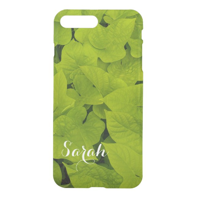iPhone 7 Clearly Plus Deflector Case Leafy Floral (Back)