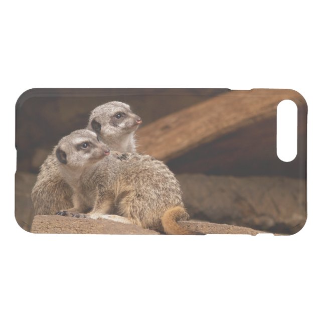 iPhone 7 Clearly Plus Deflector Case Meerkat (Back Horizontal)