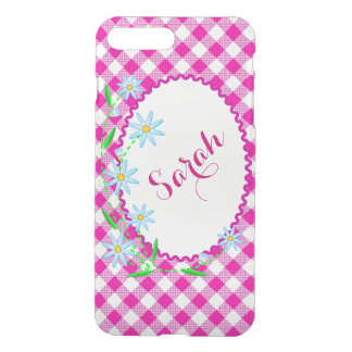 iPhone 7 Clearly Plus Deflector Case Pink Gingham